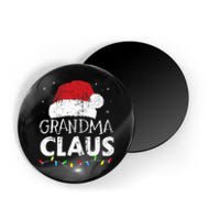 Grandma claus christmas lights matching family xmas pajama Magnet