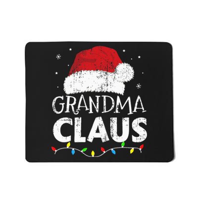 Grandma claus christmas lights matching family xmas pajama Mousepad