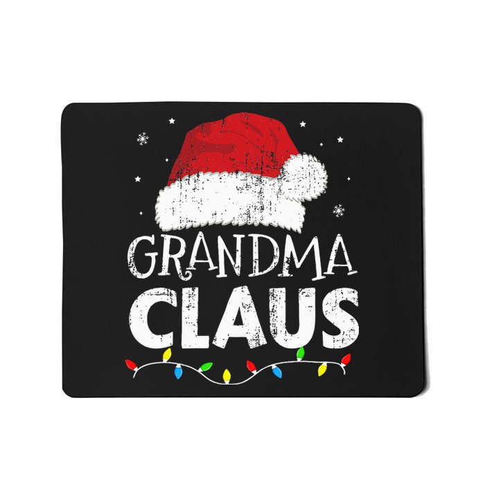 Grandma claus christmas lights matching family xmas pajama Mousepad