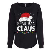 Grandma claus christmas lights matching family xmas pajama Womens California Wash Sweatshirt