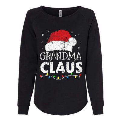 Grandma claus christmas lights matching family xmas pajama Womens California Wash Sweatshirt