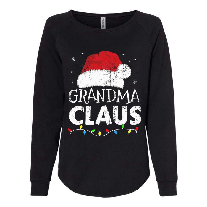 Grandma claus christmas lights matching family xmas pajama Womens California Wash Sweatshirt