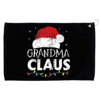 Grandma claus christmas lights matching family xmas pajama Grommeted Golf Towel