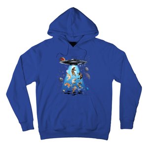 Galaxy Cat Cat Ufo Funny Cat Cat Graphic Cat Owner Gift Hoodie