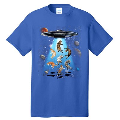 Galaxy Cat Cat Ufo Funny Cat Cat Graphic Cat Owner Gift Tall T-Shirt