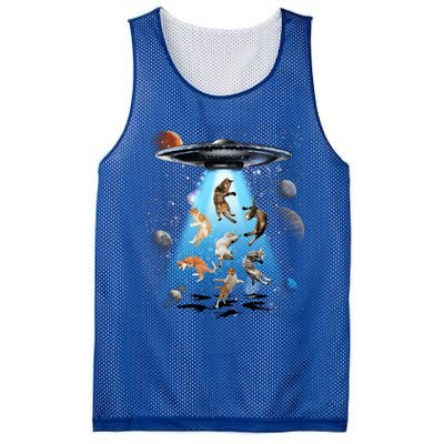 Galaxy Cat Cat Ufo Funny Cat Cat Graphic Cat Owner Gift Mesh Reversible Basketball Jersey Tank