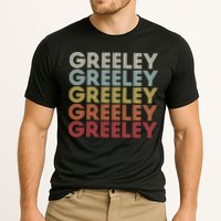 Greeley Colorado CO Varsity Style White Text Cooling Performance Crew T-Shirt