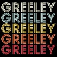 Greeley Colorado CO Varsity Style White Text Backpack
