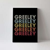 Greeley Colorado CO Varsity Style White Text Canvas