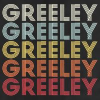 Greeley Colorado CO Varsity Style White Text Beanie