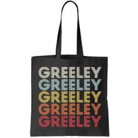 Greeley Colorado CO Varsity Style White Text Bag