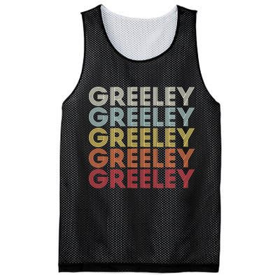 Greeley Colorado CO Varsity Style White Text Mesh Reversible Basketball Jersey Tank