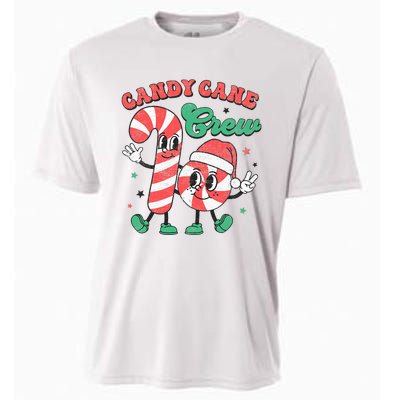 Groovy Candy Cane Crew Christmas Love Candy  Cooling Performance Crew T-Shirt