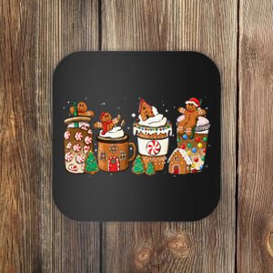 Gingerbread Cookie Christmas Coffee Cups Latte Drink Outfit Coaster