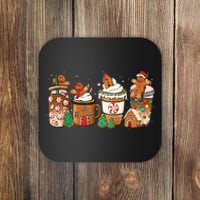 Gingerbread Cookie Christmas Coffee Cups Latte Drink Outfit Coaster