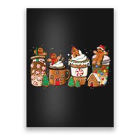 Gingerbread Cookie Christmas Coffee Cups Latte Drink Outfit Poster