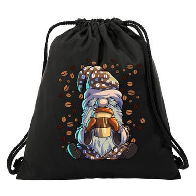 Gnome Coffee  Café Coffeine Barista Gnome Lover Coffee Drawstring Bag