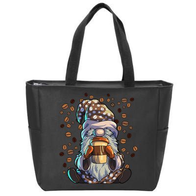 Gnome Coffee  Café Coffeine Barista Gnome Lover Coffee Zip Tote Bag