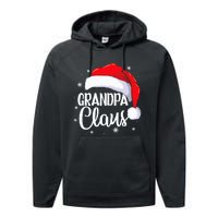 Grandpa Claus Christmas Family Pajama Santa Hat Dad Xmas Performance Fleece Hoodie