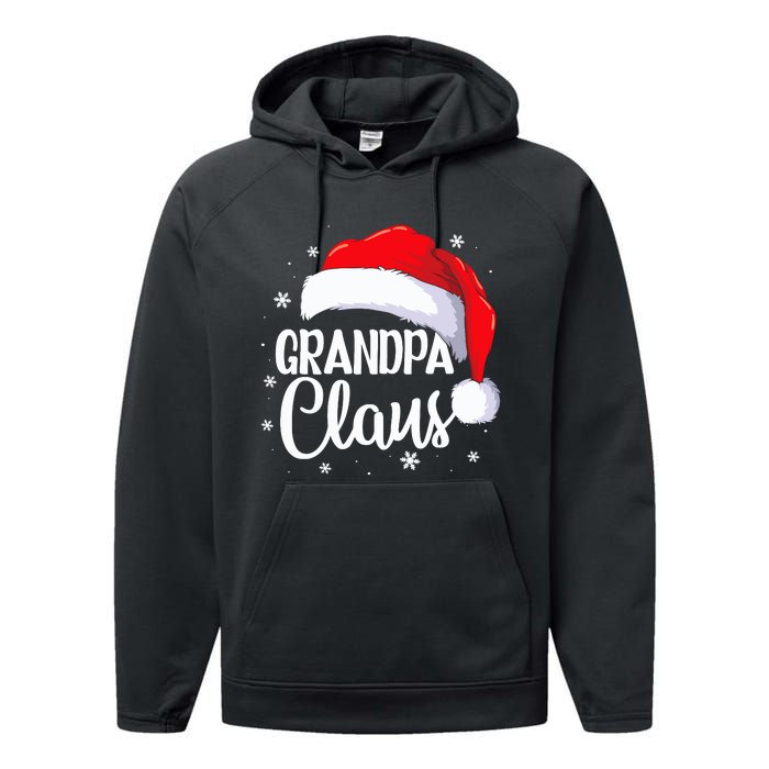 Grandpa Claus Christmas Family Pajama Santa Hat Dad Xmas Performance Fleece Hoodie