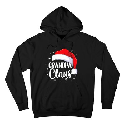 Grandpa Claus Christmas Family Pajama Santa Hat Dad Xmas Hoodie