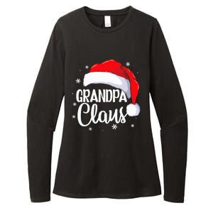 Grandpa Claus Christmas Family Pajama Santa Hat Dad Xmas Womens CVC Long Sleeve Shirt