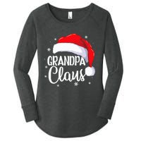 Grandpa Claus Christmas Family Pajama Santa Hat Dad Xmas Women's Perfect Tri Tunic Long Sleeve Shirt