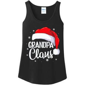 Grandpa Claus Christmas Family Pajama Santa Hat Dad Xmas Ladies Essential Tank