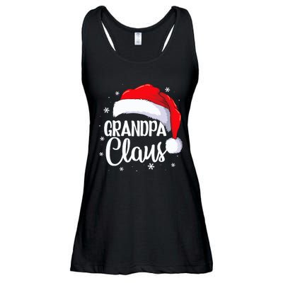 Grandpa Claus Christmas Family Pajama Santa Hat Dad Xmas Ladies Essential Flowy Tank