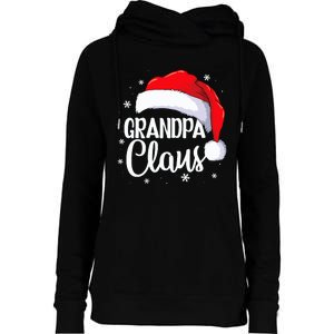 Grandpa Claus Christmas Family Pajama Santa Hat Dad Xmas Womens Funnel Neck Pullover Hood