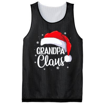 Grandpa Claus Christmas Family Pajama Santa Hat Dad Xmas Mesh Reversible Basketball Jersey Tank