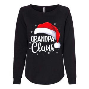 Grandpa Claus Christmas Family Pajama Santa Hat Dad Xmas Womens California Wash Sweatshirt