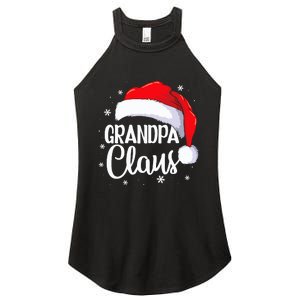 Grandpa Claus Christmas Family Pajama Santa Hat Dad Xmas Women's Perfect Tri Rocker Tank