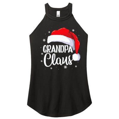 Grandpa Claus Christmas Family Pajama Santa Hat Dad Xmas Women's Perfect Tri Rocker Tank