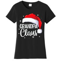 Grandpa Claus Christmas Family Pajama Santa Hat Dad Xmas Women's T-Shirt