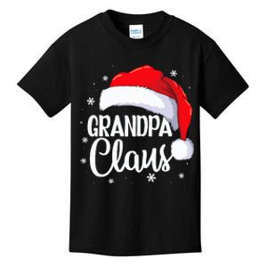 Grandpa Claus Christmas Family Pajama Santa Hat Dad Xmas Kids T-Shirt