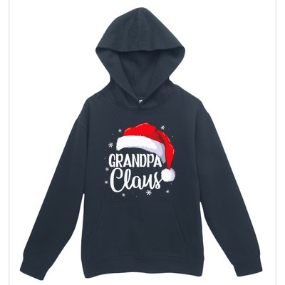 Grandpa Claus Christmas Family Pajama Santa Hat Dad Xmas Urban Pullover Hoodie