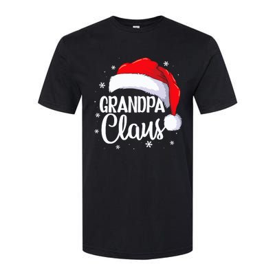 Grandpa Claus Christmas Family Pajama Santa Hat Dad Xmas Softstyle CVC T-Shirt