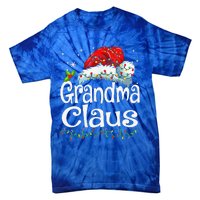 Grandma Claus Christmas Lights Family Matching Pajama Tie-Dye T-Shirt