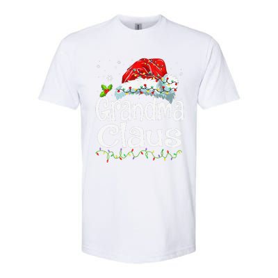 Grandma Claus Christmas Lights Family Matching Pajama Softstyle CVC T-Shirt