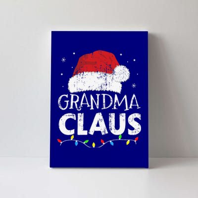 Grandma Claus Christmas Lights Matching Family Xmas Pajama Canvas