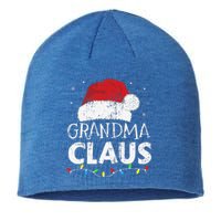 Grandma Claus Christmas Lights Matching Family Xmas Pajama Sustainable Beanie