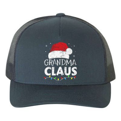 Grandma Claus Christmas Lights Matching Family Xmas Pajama Yupoong Adult 5-Panel Trucker Hat