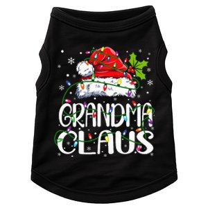 Grandma Claus Christmas Lights Pajama Family Matching Doggie Tank