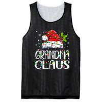 Grandma Claus Christmas Lights Pajama Family Matching Mesh Reversible Basketball Jersey Tank