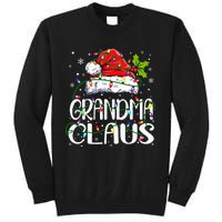 Grandma Claus Christmas Lights Pajama Family Matching Tall Sweatshirt