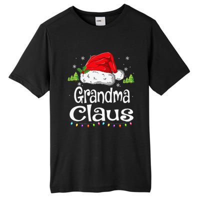 Grandma Claus Christmas Pajama Family Matching Xmas Tall Fusion ChromaSoft Performance T-Shirt