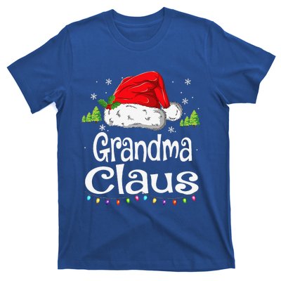 Grandma Claus Christmas Pajama Family Matching Xmas T-Shirt