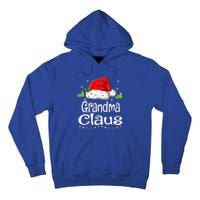 Grandma Claus Christmas Pajama Family Matching Xmas Tall Hoodie