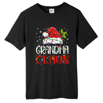 Grandma Claus Christmas Santa Matching Family Xmas Pajamas Tall Fusion ChromaSoft Performance T-Shirt